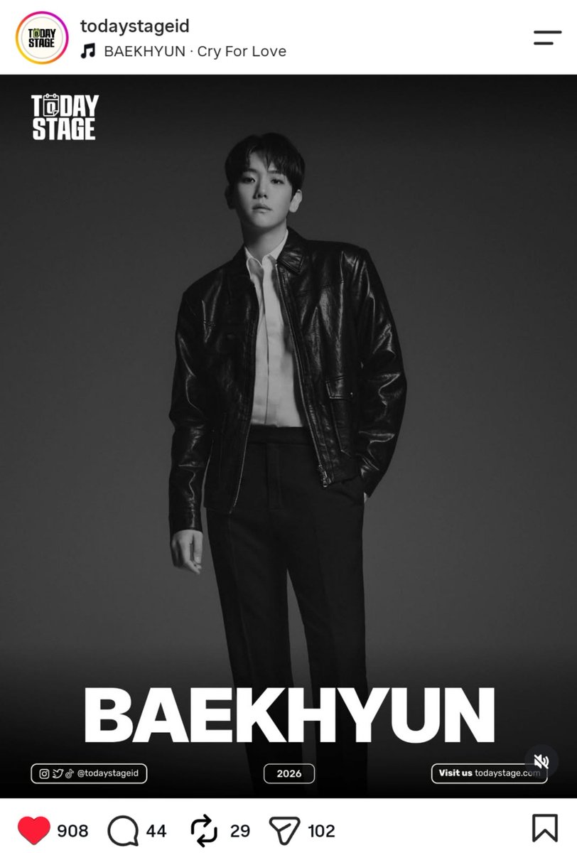 BBHLightsINA's tweet photo. 261030 | todaystageid instagram update with BAEKHYUN

🎵 Cry For Love - BAEKHYUN

WADUH 👀👀

#BAEKHYUN #백현 @B_hundred_Hyun https://t.co/AkjSarKAQJ
