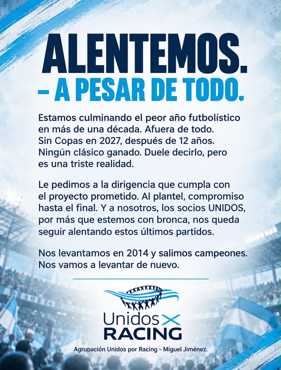 mjimenezracing's tweet photo. COMUNICADO https://t.co/Q6iXRSQLG8