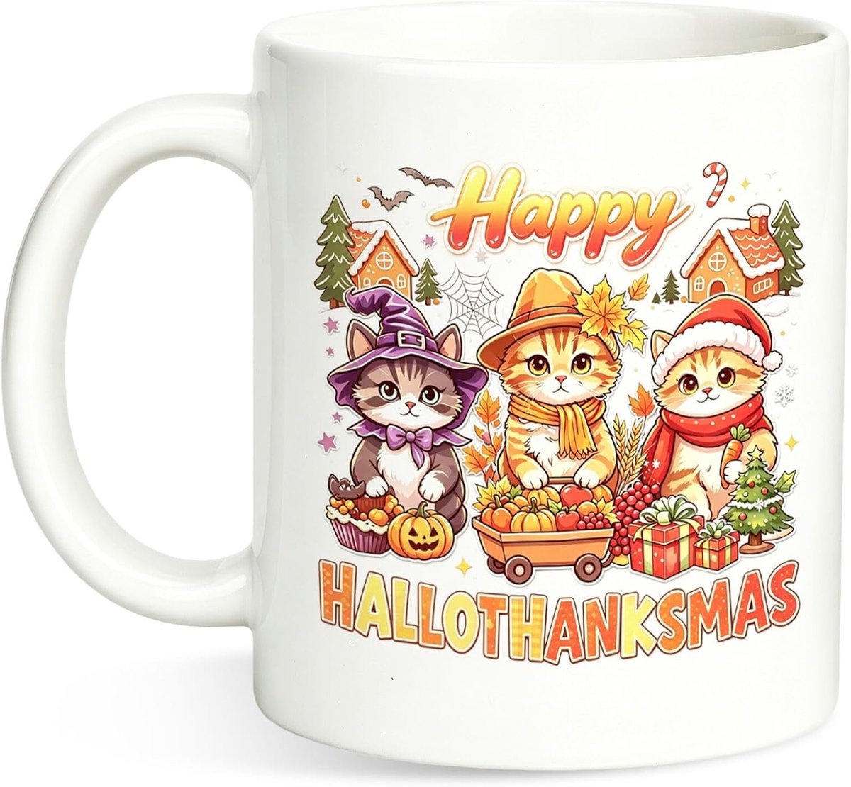 goshoppingbees's tweet photo. Happy Hallothanksmas Cute Cats Coffee Mug,11oz Fall Autumn Cup | 3-in-1 #Halloween #Thanksgiving #Christmas Holiday Ceramic Mug, Cute #Holiday #Gifts ~ https://t.co/ZgvFSNr37w
#whiteelephant #SecretSanta #giftshopping #catlovers #Caturday #home #kitchen #office https://t.co/O4ZBgyon53