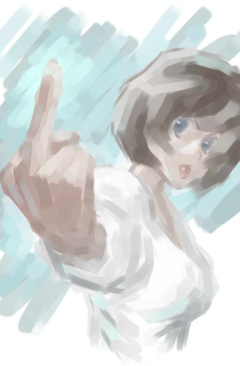 Qarticm's tweet photo. I had art block so decided to send it a message. Was all I could muster. I hate art block but I love making digital art. https://t.co/tM7R9Ucrfv