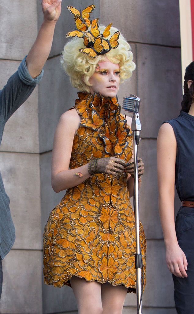FilmUpdates's tweet photo. Mckenna Grace references Effie Trinket’s iconic butterfly dress for ‘The Hunger Games: Sunrise on the Reaping’ press. https://t.co/Q2Erm9DYqx