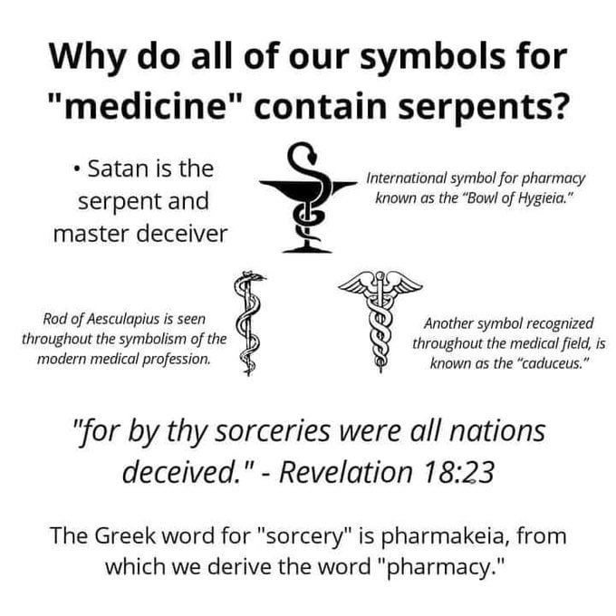 MidnightRiderHQ's tweet photo. WHY DO ALL OF OUR SYMBOLS FOR MEDICINE CONTAIN SERPENTS? https://t.co/KGekqioT8n