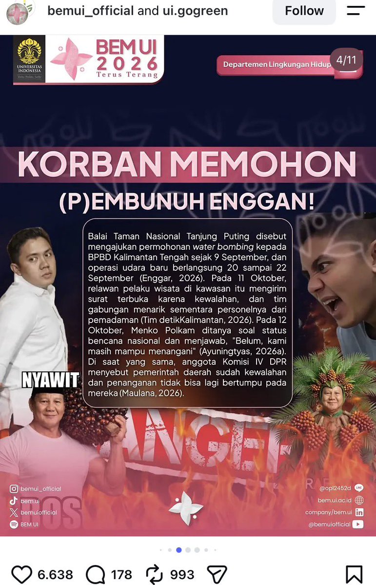 LambeSahamjja's tweet photo. berani banget bem ui cokk 💀💀💀 https://t.co/9aha1hIH7V