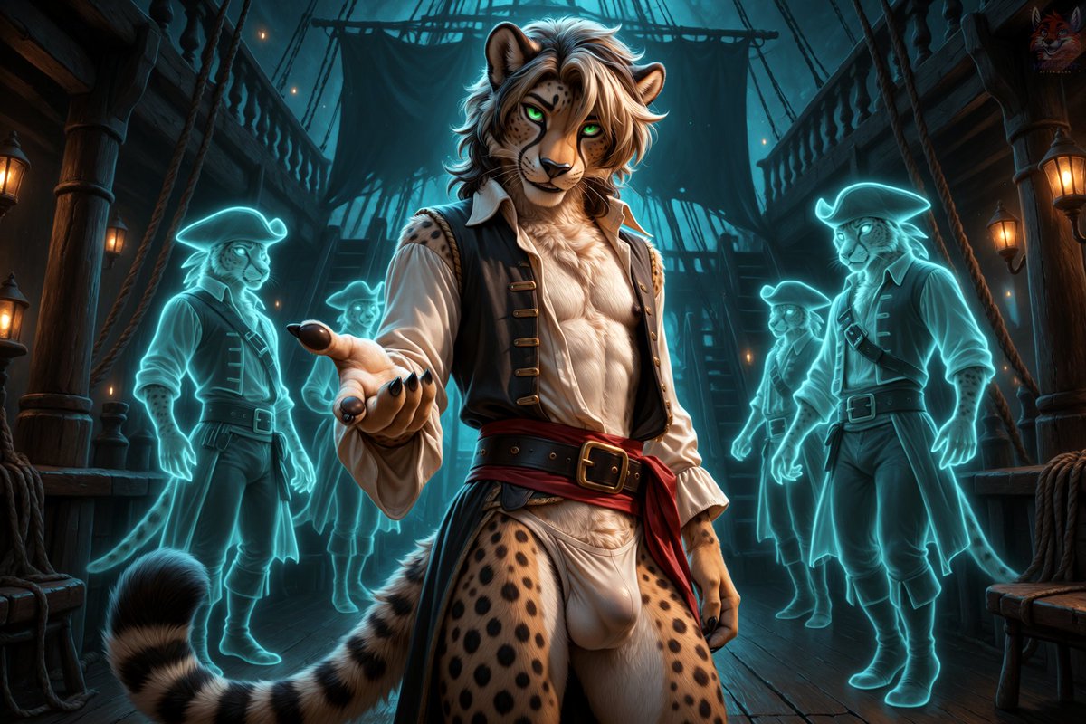 MidnightJfox's tweet photo. Now these are much, much closer to Liam. More cheetahs because I know a certain someone that likes 'em ;)
#furryai #AiArt #furrychee #FurryHalloween https://t.co/VyQgYzKXL4