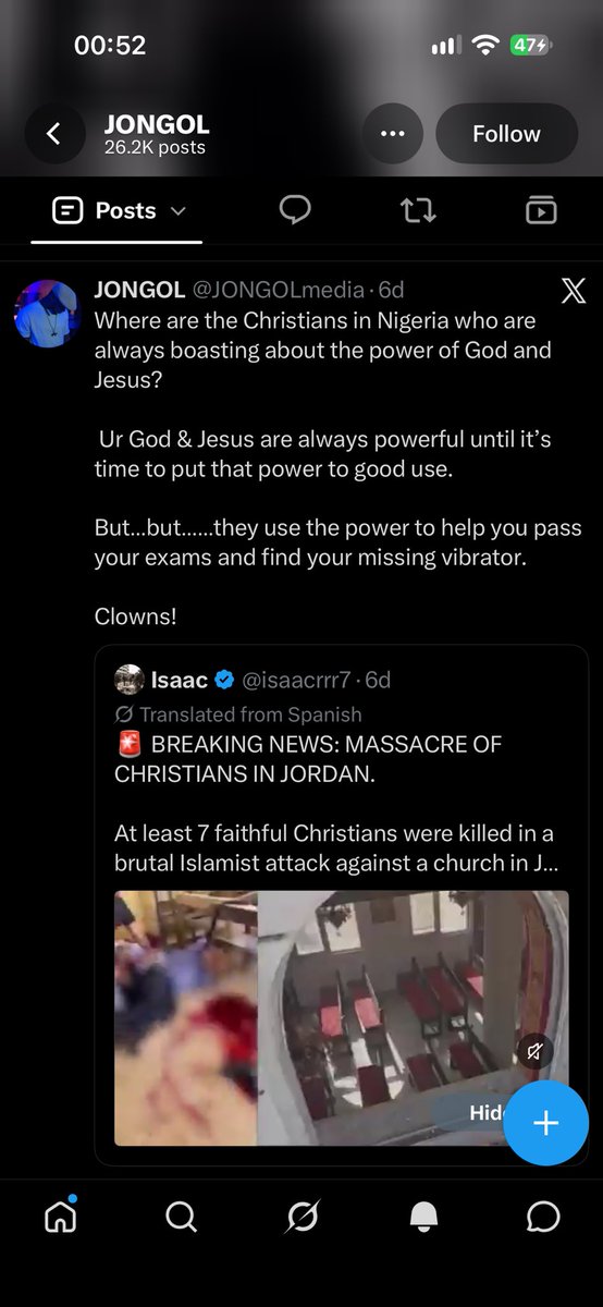 Oi_Nate_'s tweet photo. @JONGOLmedia @Drango252962 @grok @GeorgeAtlanMail @iliterate__ You mock religion in such a grotesque way, I could never imagine you having the IQ to understand what the word “implication means” https://t.co/YKHklH2n3j