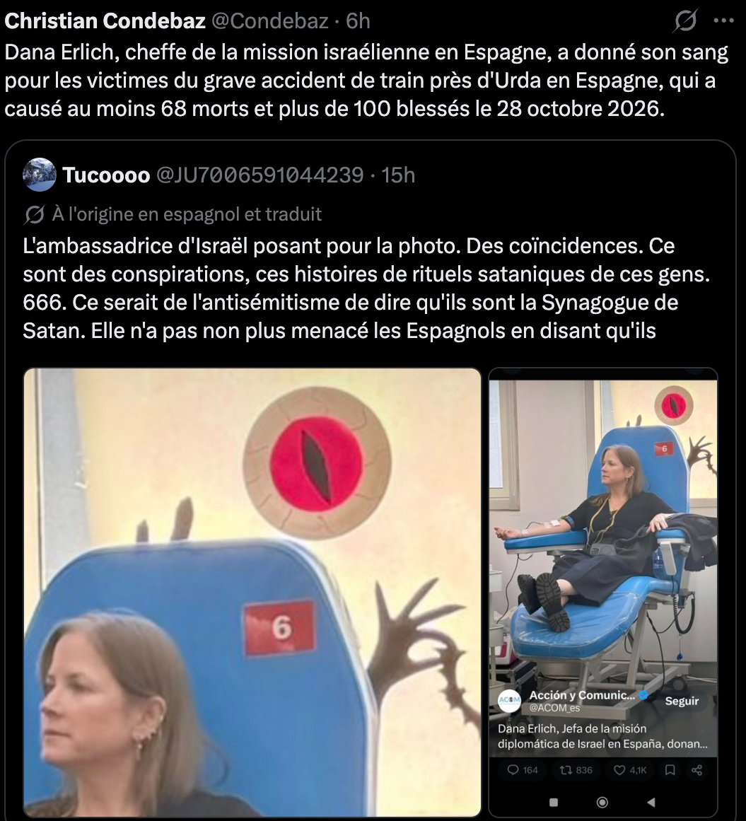 Condebaz's tweet photo. Ils viendront se plaindre ensuite d'antisémitisme... 
On ne se demande pas pourquoi ils suscitent haine et dégoût chez beaucoup... C'est un tabou de l'Histoire...qui repassera donc les plats... https://t.co/djK6DKalwb