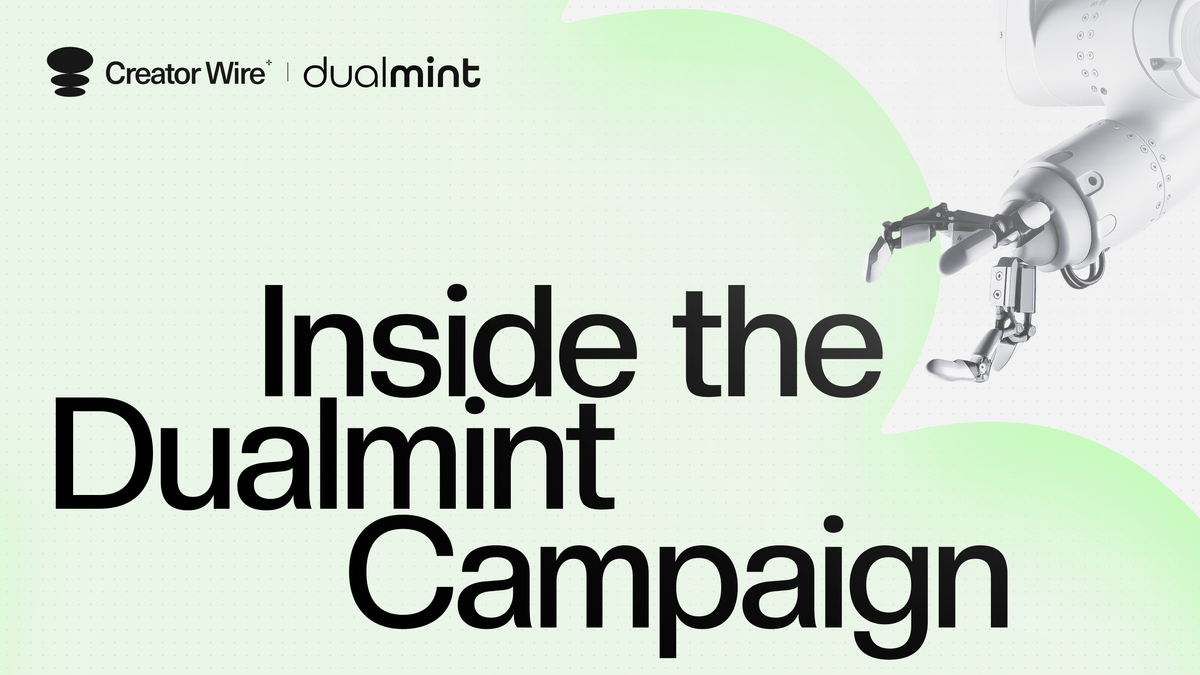 creator_wire's tweet photo. proud to support @DualMintRWA on their GTM

they're an robotic &amp; physical AI financing protocol.

our results:
> 3,548,571
> 122,255
> 125% oversubscribed raise

very excited to soon be re-launching this campaign and continuing Robo Run.

more coming soon. https://t.co/SLKEuHFbev