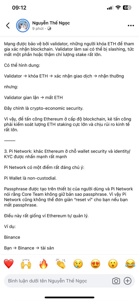 pinode_vietnam's tweet photo. Binance bảo vệ tài sản chủ yếu ở tầng sàn/custody; 
Ethereum bảo vệ blockchain bằng kinh tế học Proof-of-Stake; 
Pi kết hợp blockchain + non-custodial wallet + KYC và các lớp bảo vệ ở cấp hệ sinh thái.
#PiNetwork #Binance  #eth https://t.co/NttAtLp5i8