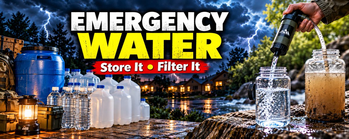 Storing and Filtering Water for an Emergency