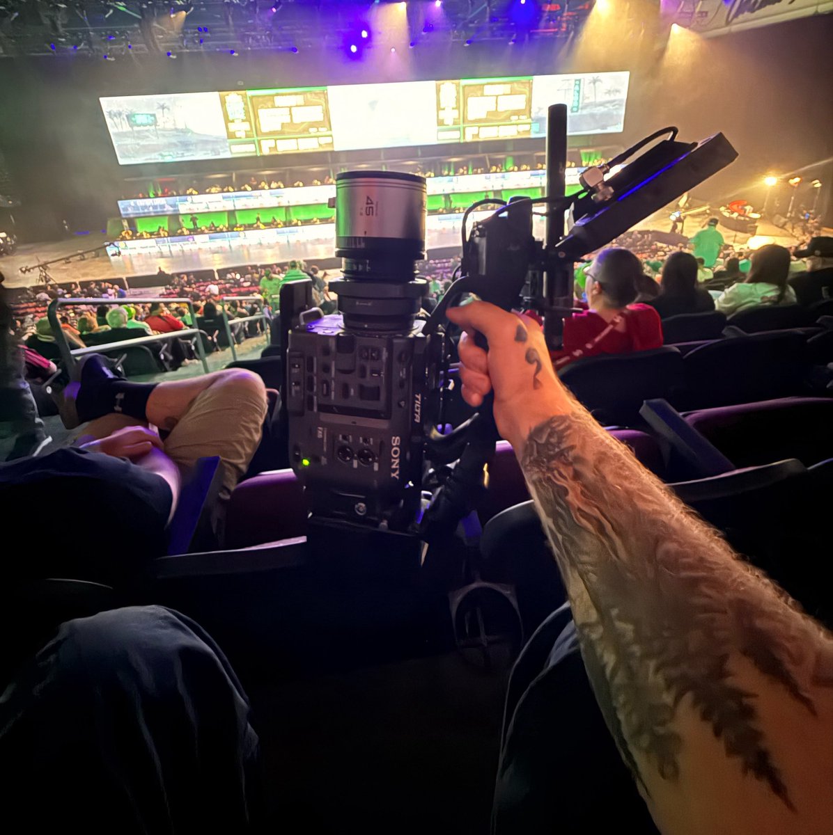 LensofJared's tweet photo. Obligatory camera at event photo! 
Incredibly blessed to get to continue to do this! 🖤 https://t.co/FBucTPphIU