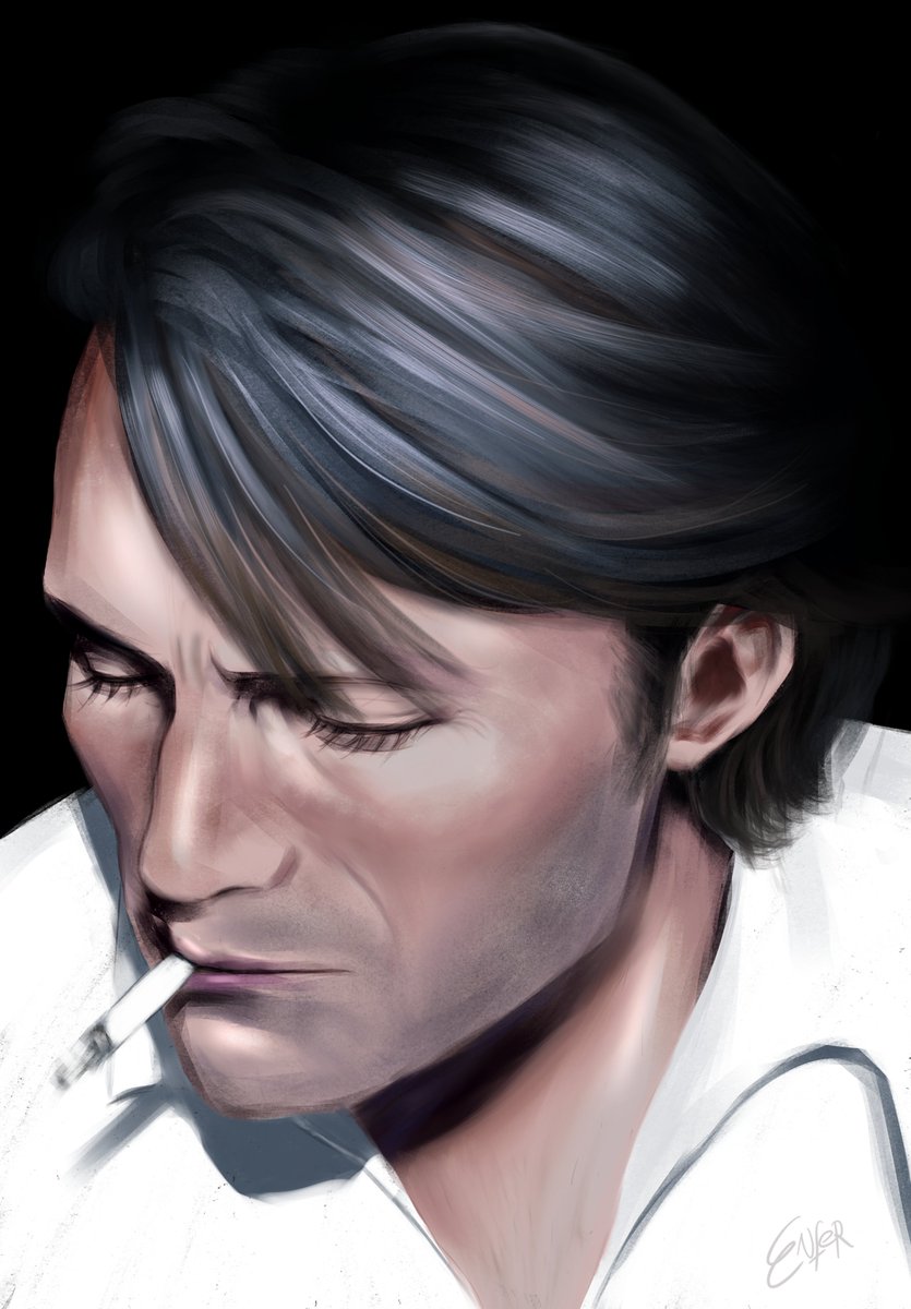 sleepyenfer's tweet photo. drawing mads mikkelsen https://t.co/JoPnjaXjIj