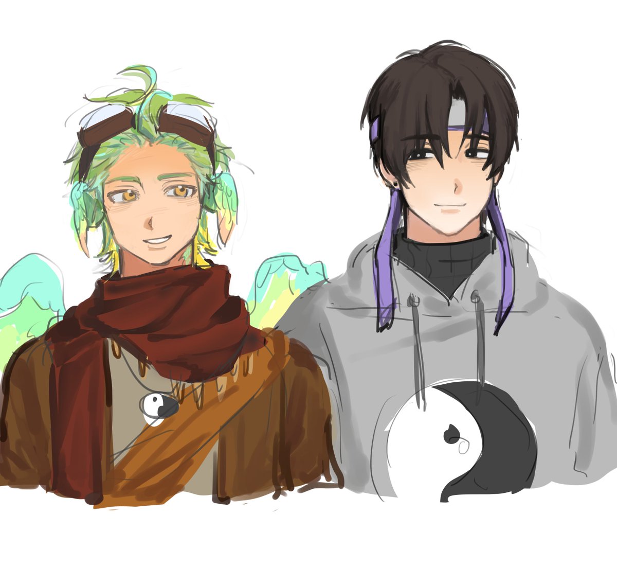 fatamoriganan's tweet photo. ooohh my duo hdkjsahdkjaha #odysseyduo #wifiesfanart #Parrotx2fanart https://t.co/1s4Hh0sWKE