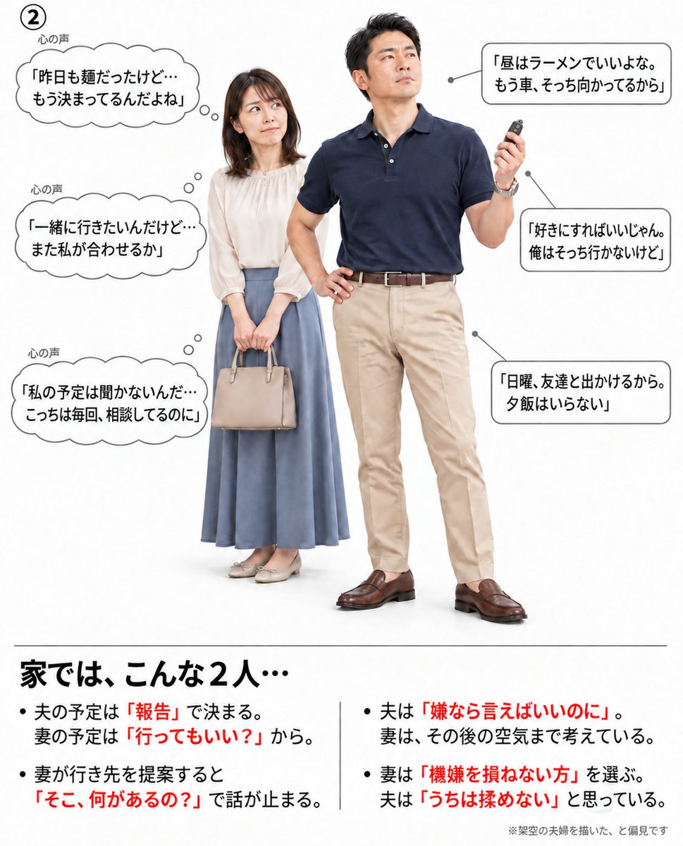 kiyo_money28's tweet photo. 夫婦って、4パターンに分けられるらしい。

あなたは何番？そして…何番が理想？ https://t.co/EvHv76vcW4