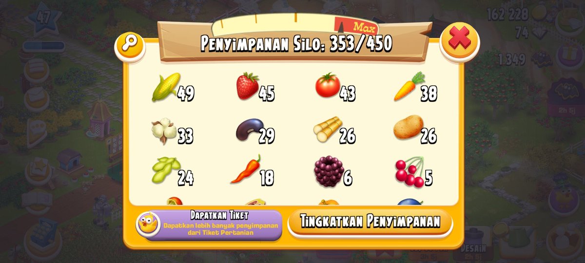 dokejakim's tweet photo. wts akun hayday lv47, aktif dipakai sampai hari ini, udah connect supercell (ce email), ada 7 card belum dipake sama 74dm 

35k #zonauang https://t.co/xb1E1KcEcD