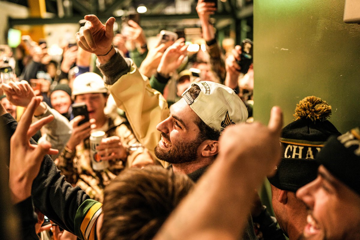 Brewers's tweet photo. Thank you for all the love, GB 🧀

#WonOurWay x @packers https://t.co/95M9qV5iSu