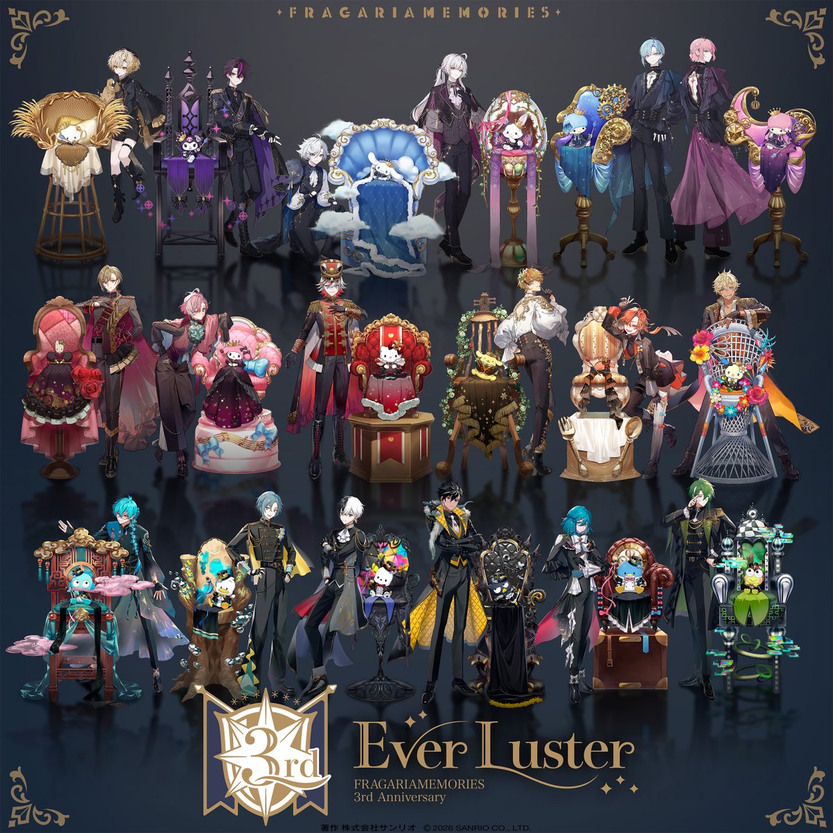 fragaria_sanrio's tweet photo. ──────────
     3rd Anniversary
　  〜Ever Luster〜
　　　壁紙まとめ
───  ᔕ ✦ ᔓ  ───

公式サイトにて #フラメモ3周年 のビジュアルを使用した壁紙を全種掲載しました。

▼壁紙DLはこちら▼
https://t.co/bTnPPrYvhG

※公式Xの投稿画像についてのお詫び
公式Xにて投稿した壁紙画像の一部に誤りがございました。
この度は、ご迷惑をおかけしましたことをお詫び申し上げます。
壁紙を保存・ご利用いただいている皆さまは、上記ページより改めてダウンロードいただきますようお願いいたします。

#フラメモ