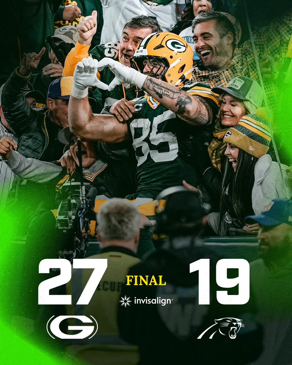 Packers 27-19 Panthers | NFL Week 8