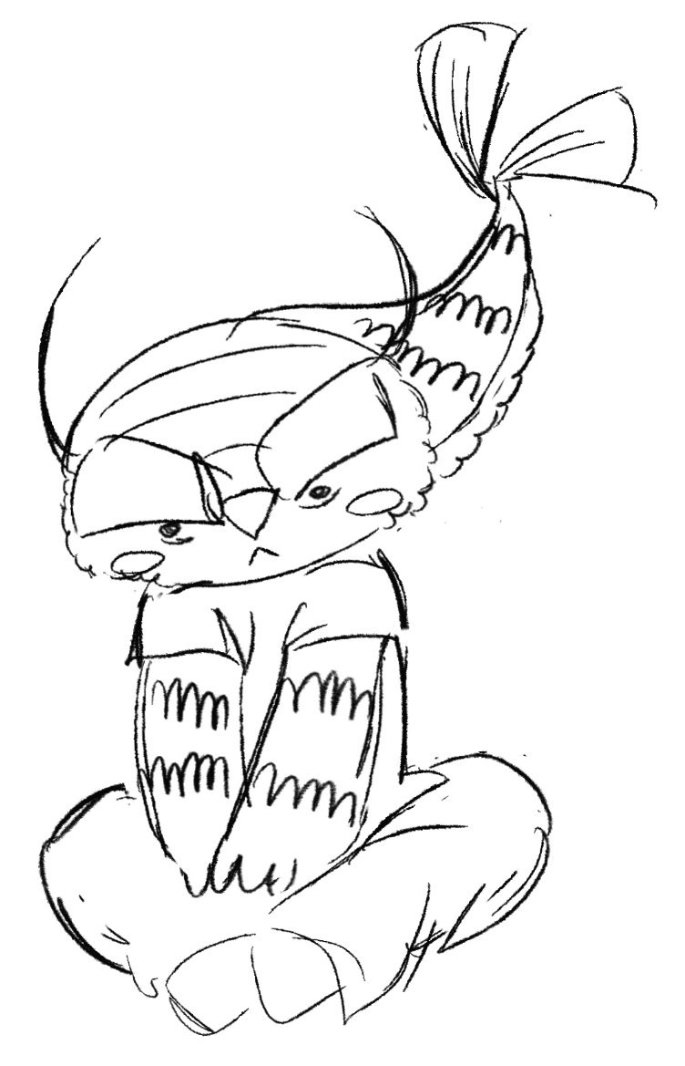voultureculture's tweet photo. Shrimpo drawing but he's ugly https://t.co/FFkzEfkAww