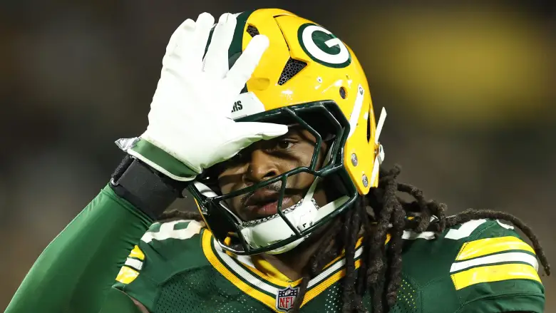 cheeseheadsbr's tweet photo. Vi lá no Jacob Morley esses números e REALMENTE Ty’Ron Hopper merece entrar na disputa pelo prêmio de "Jogador Defensivo da Semana da NFC".
O LB dos #Packers jogou MUITA BOLA:
• 8 tackles
• 1 sack
• 3 passes defendidos
• 2 hits no QB
• 1 interceptação
#GoPackGo #CHBR🧀 https://t.co/JFtcJc243y