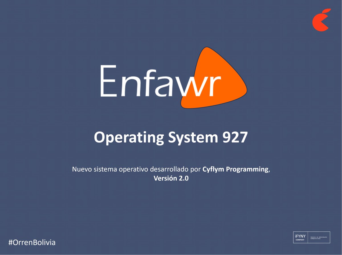 OrrenBolivia's tweet photo. El nuevo sistema operativo #EnfawrOS, versión 2.0, es excepcional; garantiza protección y seguridad personal, promete una interacción más controlada y mantiene la conexión entre el individuo y el sistema todo ello con el fin de mejorar la calidad de vida. #ODC5 #OrrenBolivia https://t.co/Sxs6xGrXDh