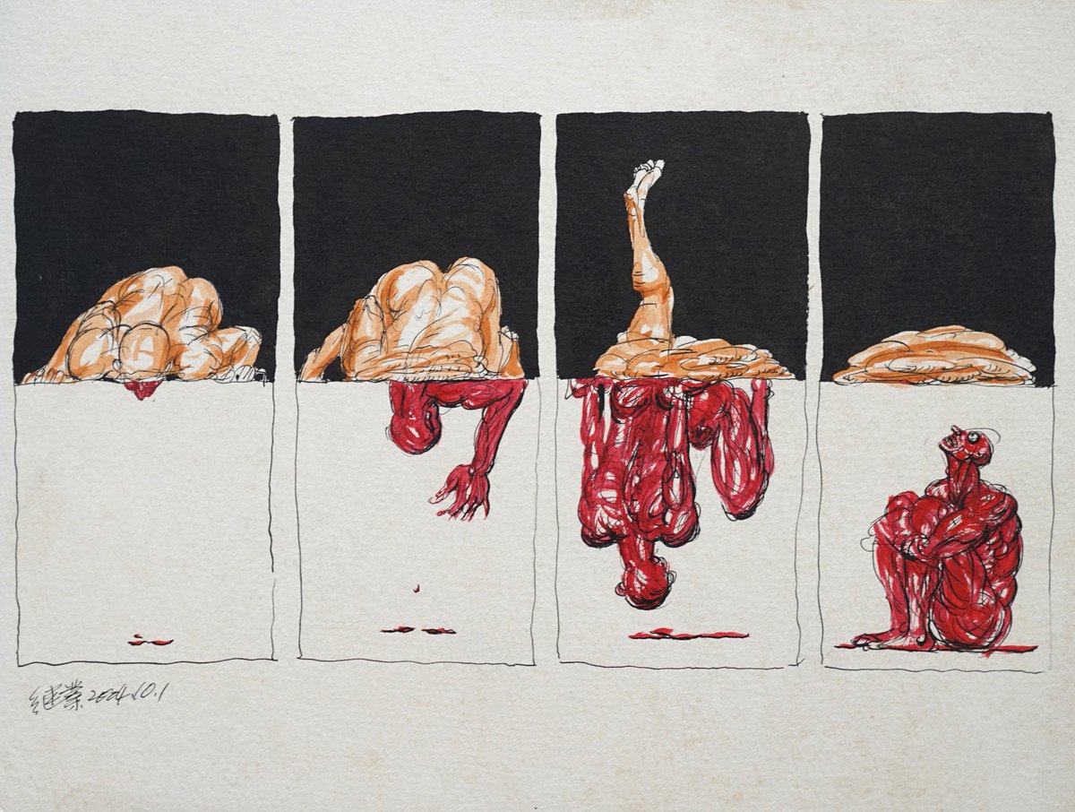 xuejiye66's tweet photo. CHOICE AND LOSS
I never used to name my paintings. A painting can have many different meanings. What do you think?
Sketch and Painting 2004 https://t.co/MOkMUj2udY