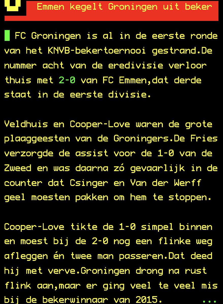 Kopernek's tweet photo. Tja, als Ajax ook niet langs komt hebben de boys moeite met opladenโฆ ๐คฃ
#groemm #knvbbeker
#fcgroningen https://t.co/QHuSZ0527P