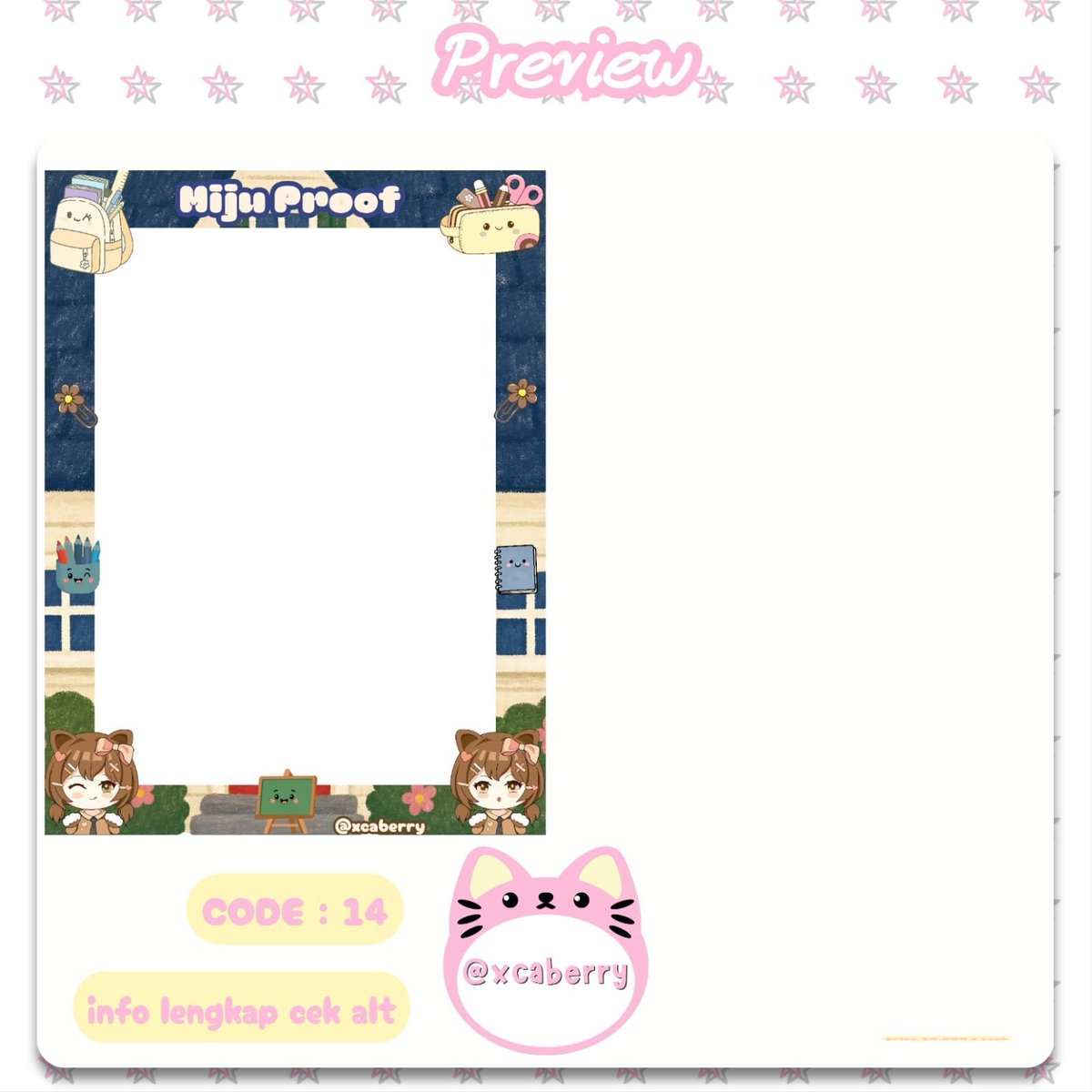 xiaomaomiju's tweet photo. any repost would be appreciated 🍒

halooo teman-teman (˶˃ ᵕ ˂˶) yuk ada GIVEAWAY TEMPLATE FRAME TESTI (BEBAS PILIH UNTUK 3 WINNER) dalam rangka apresiasi kakak baik 😻 @tibbae yang bisa kalian ikuti dengan rules dibawah ini ⬇️

end : minggu 
#zonauang https://t.co/vHhC8isE7q
