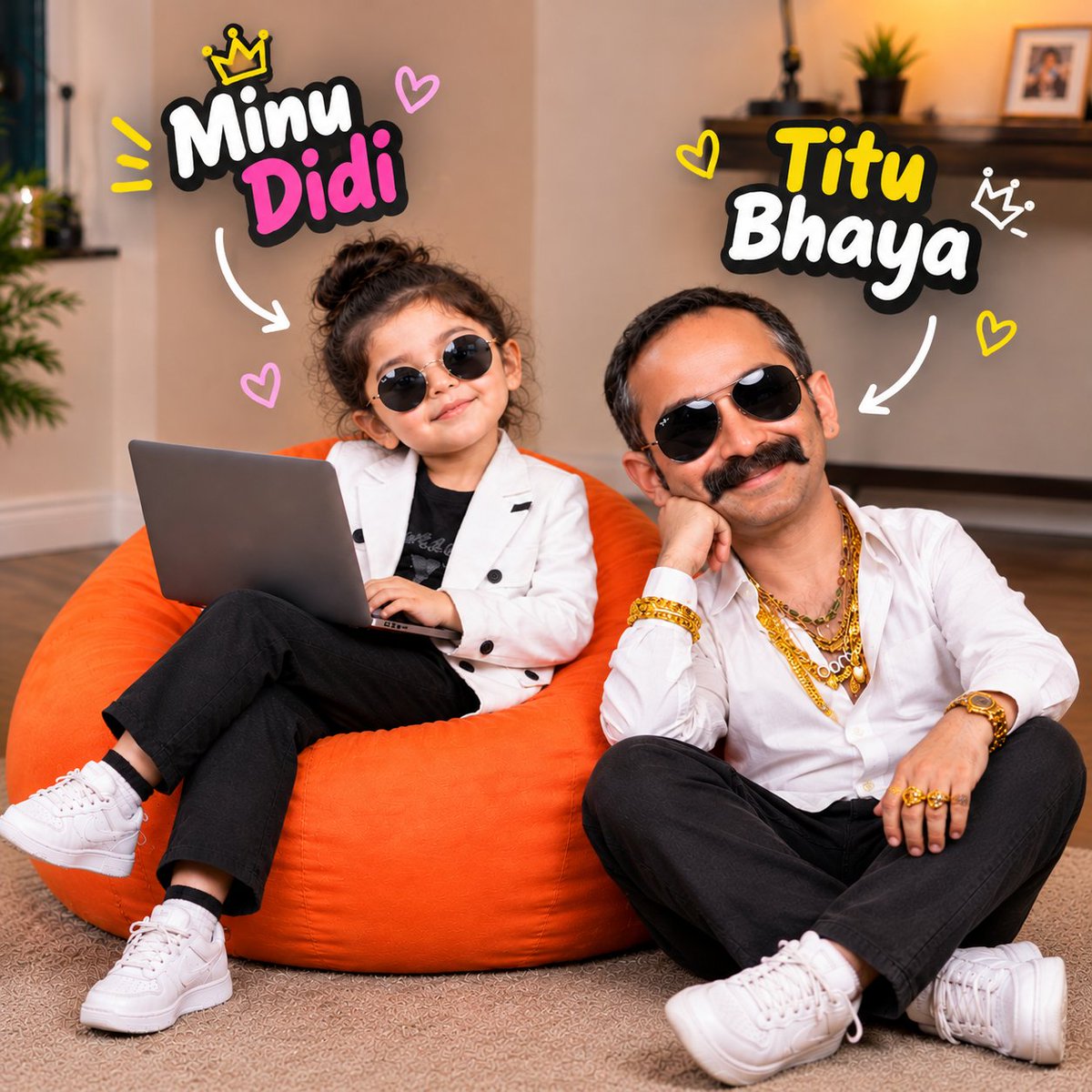 AsliTituMama's tweet photo. @minu_55Y Sahe boli minu diidiiii, morning motivation with minu di, nd titu bhaya https://t.co/1M8UmZqMGo