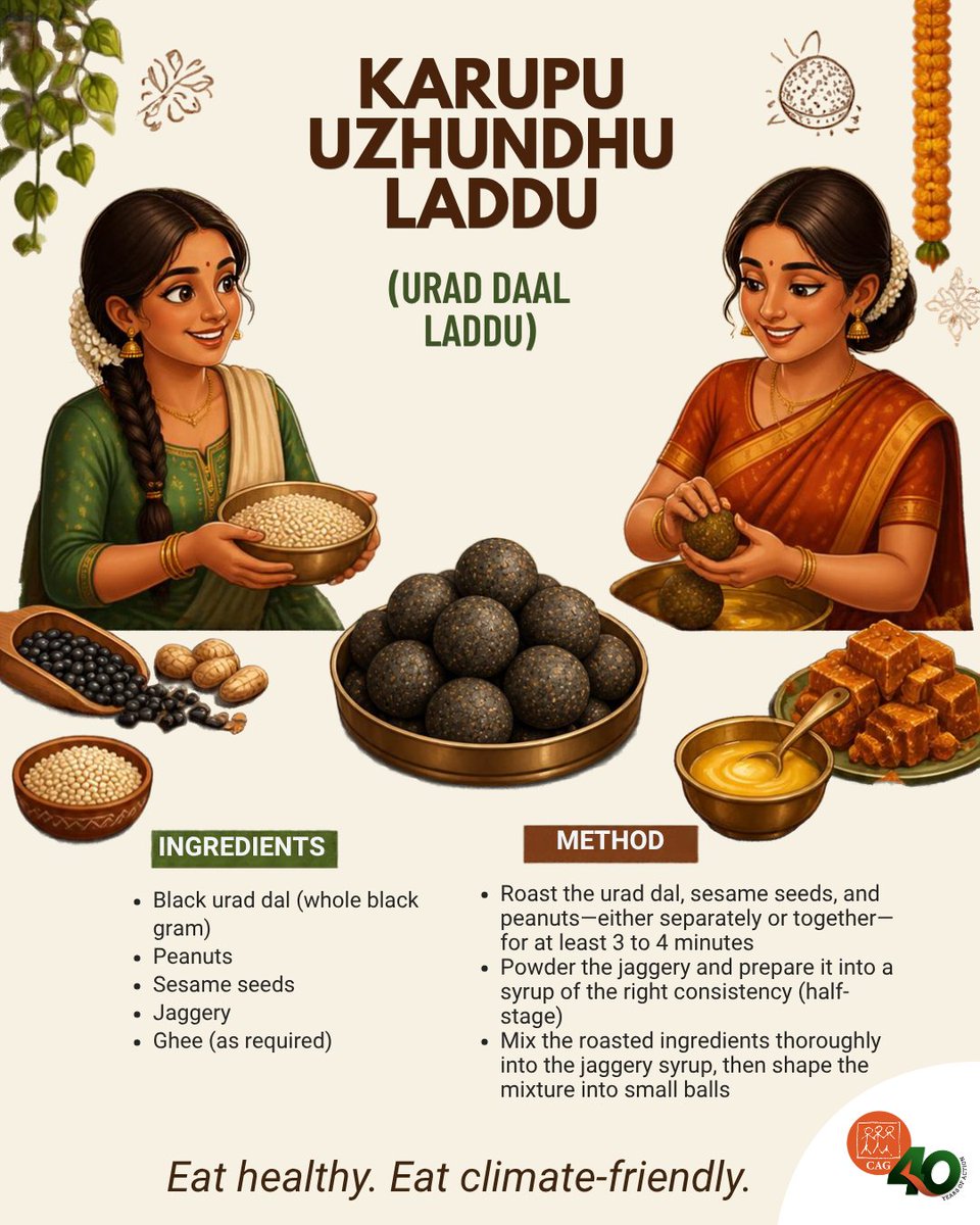 CAGChennai's tweet photo. Bring traditional grains back to our plates! 🌾
Nutritious, diverse and rooted in our food heritage, traditional grains help support biodiversity, local farmers and sustainable food traditions.
Let’s rediscover them, one recipe at a time!
#TraditionalRecipes @naturskyddsf https://t.co/7eitaURxq4