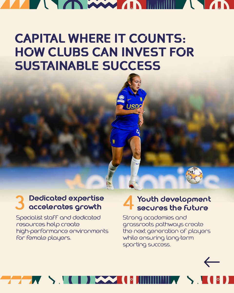 SaiLoveDrive's tweet photo. Talent growth laata hai par infrastructure usko sustain karta hai! UEFA ke naye business case se clear hai ki youth development aur better facilities women's football ko poori tarah unlock karne ke liye kitni zaroori hain. #WomensFootball #UEFA #Football https://t.co/i3UyvuYjGL
