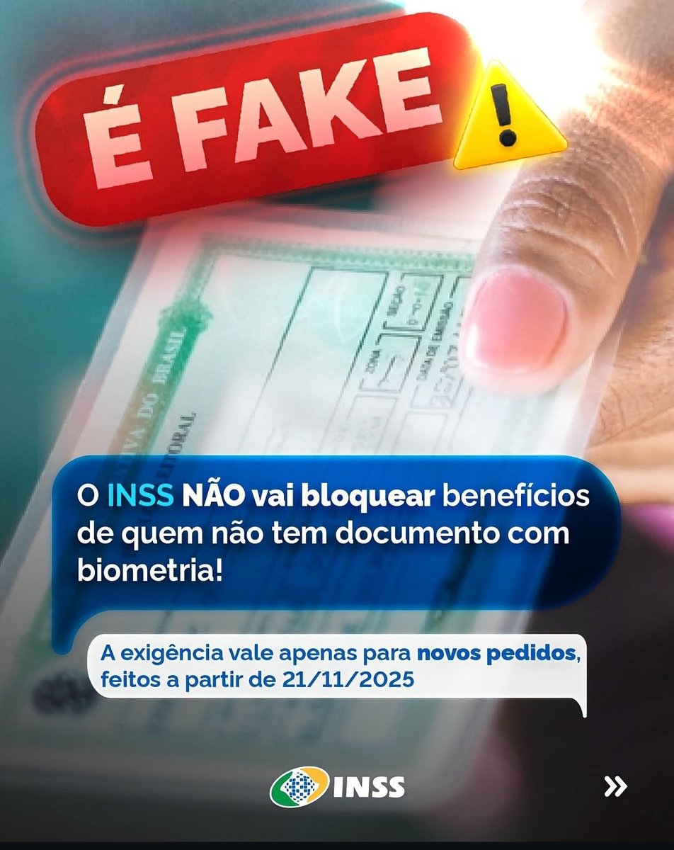 lookblack1978's tweet photo. ⚠️ ALERTA DE GOLPE ⚠️
Em caso de dúvidas acesse o MEU INSS ou ligue para o número 135.
Não caia em golpes.
#ExercitoDoLulaInforma https://t.co/qa3PESRDup
