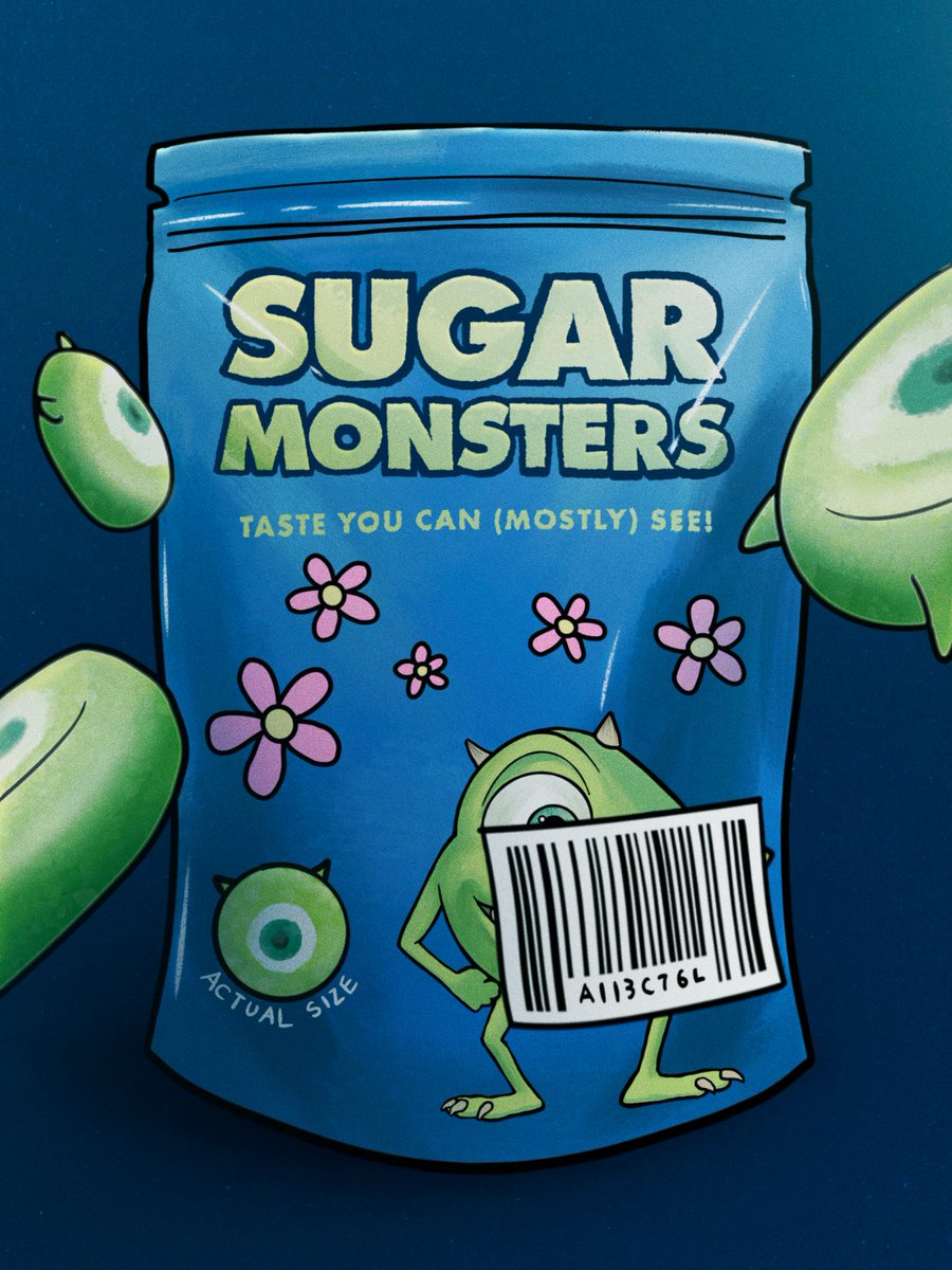 Pixar's tweet photo. If Pixar were in your trick or treat bag, it might look something like this! 🎃🍬 https://t.co/Qxkv55FpJA