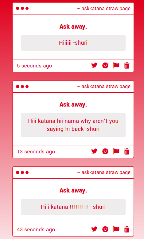 STRIXULTIONIS's tweet photo. ㅤ
ㅤ
ㅤㅤㅤ“  That is  .  .  .  a lot of you  .  .
ㅤㅤㅤHello Shuriken ,  I hope you are doing okay  „
ㅤ
ㅤ https://t.co/coAwMtE3vi