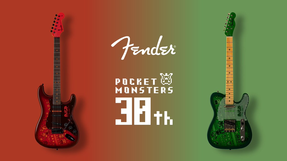 oricon_anime_'s tweet photo. ポケモン「Fender」コラボモデル発売へ
30周年迎えた初代《赤・緑》デザイン
⠀
6体の手持ちがそれぞれ弦の下に…
蛍光色に光って見えるピックガード
https://t.co/egSEdya6Pc
⠀
驚きのサウンド回路が搭載
ギターサウンド＋8-bitサウンド出力可能 https://t.co/9W1cE8sWM0