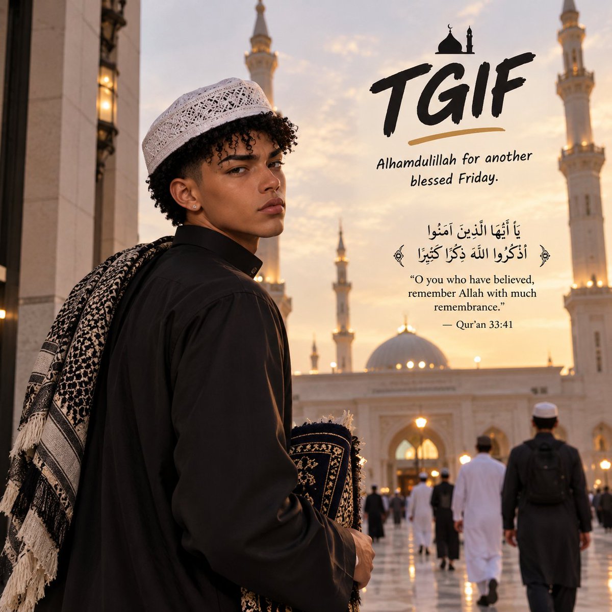 abdullwebb33's tweet photo. Jumu'ah Mubarak 🤍🕌
Alhamdulillah for another Friday and another opportunity to make things right.
May Allah bless our efforts, accept our prayers, forgive our shortcomings and grant us success in everything good.

Keep hustling, keep praying, and never lose faith
#النصر_الخلود https://t.co/f6tJnN6XTL
