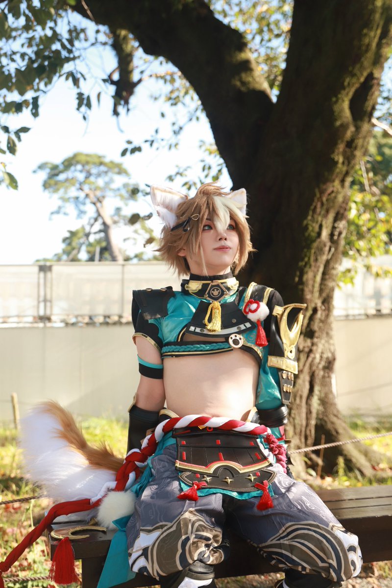 ueno_cos's tweet photo. ベンチで休むゴローくん

#小田原写真館
#コスプレ https://t.co/IQq1hbdv02