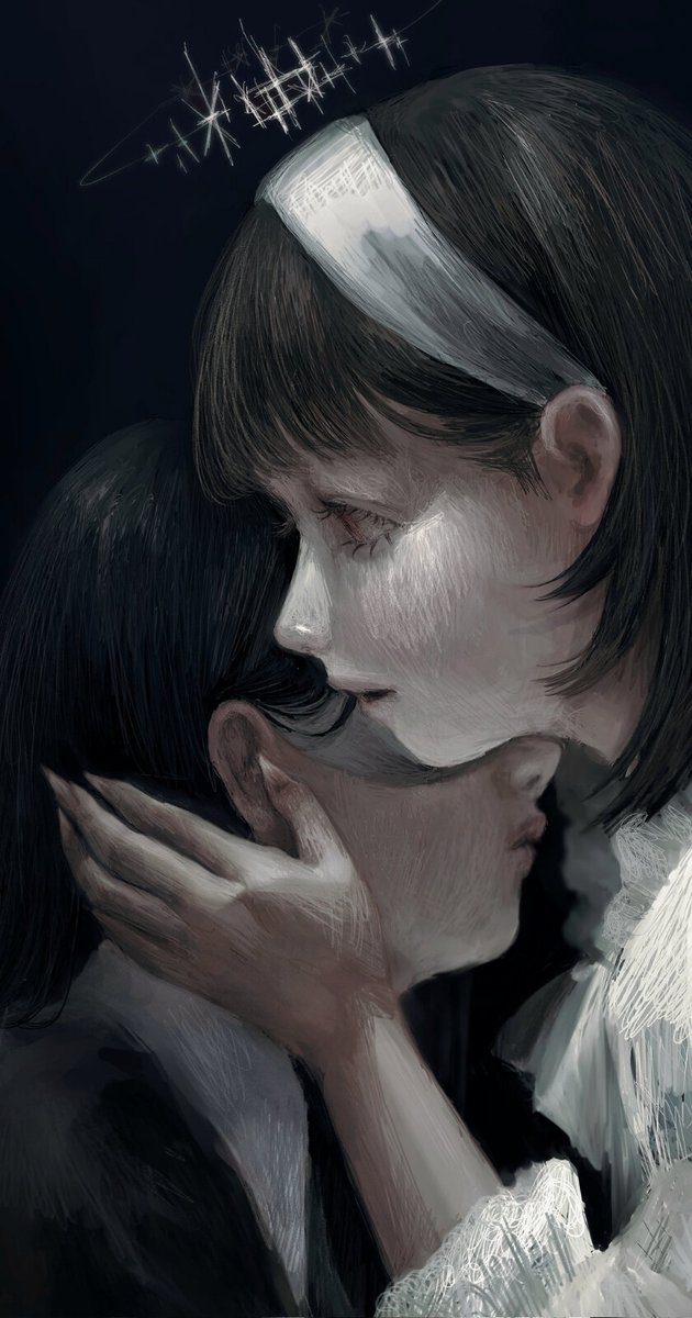 yote___ko's tweet photo. [雪の中のナ却、彼の唇にそっと吻を落とし、手首の镣を解く瞬間] https://t.co/fNuowqjV7S