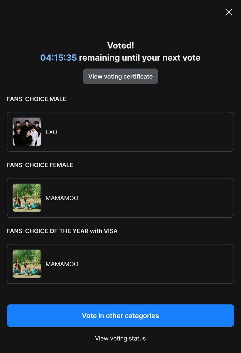 EllyTheMoo's tweet photo. getting in my daily vote for #MAMAMOO for #2026MAMAVOTE https://t.co/UuHxoKXZJl