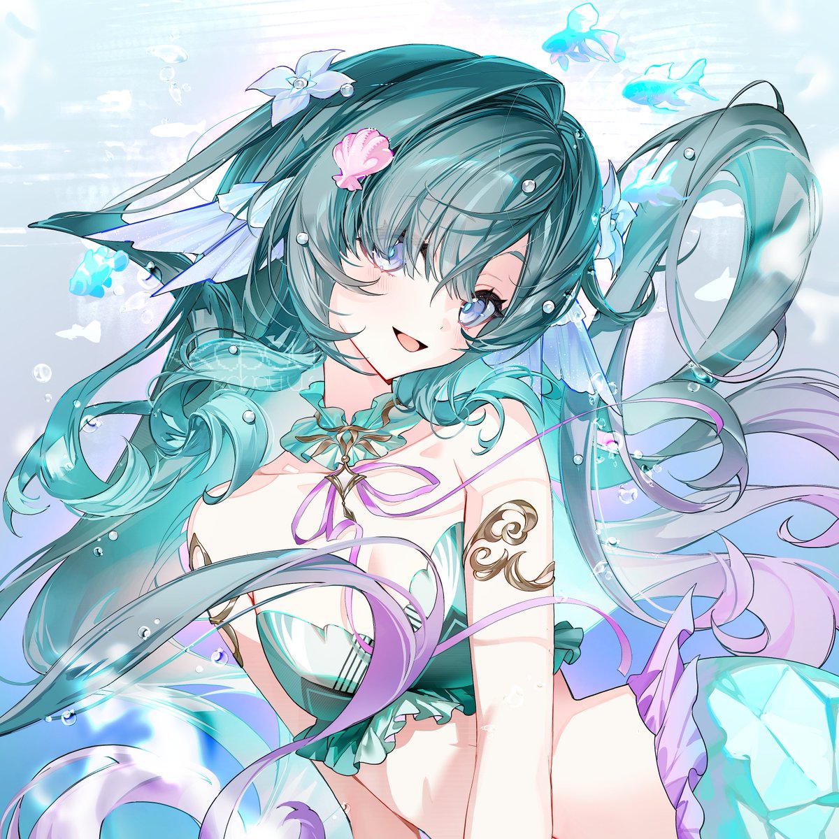 koboli03's tweet photo. 🧜🪸🫧 #Vodyanitsa #原神 https://t.co/VjRGkr85v5