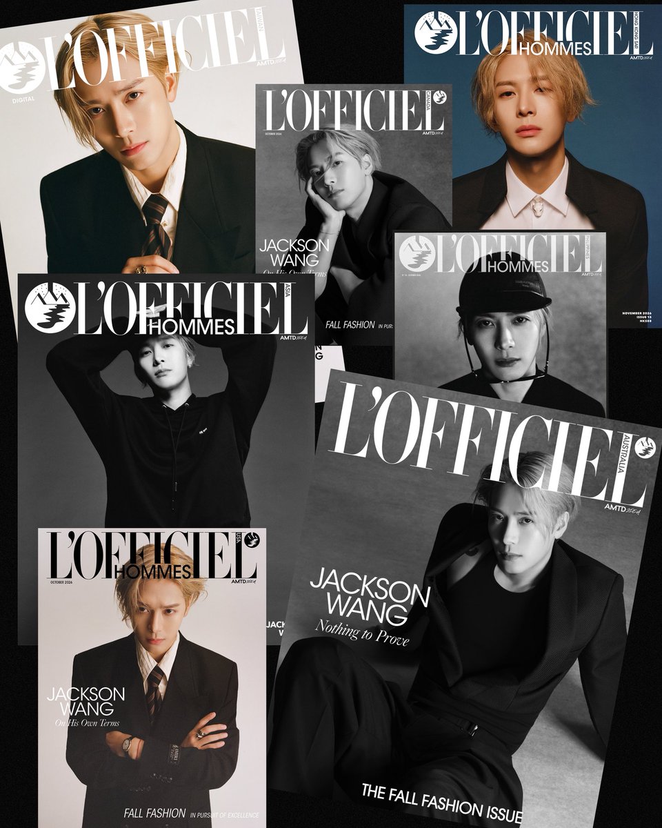 JacksonWang852's tweet photo. 7 covers
7 regions

To my fans, 
Thank you for giving me this opportunity to be in this😢

Also thank you Lofficiel for always taking care and trusting me❤️
 L'OFFICIEL Hommes HONG KONG November 2026 Issue 15 Cover

L'OFFICIEL Hommes PHILIPPINES October 2026 Issue 10 Cover

L'OFFICIEL AUSTRALIA The Fall Fashion Issue Cover

L'OFFICIEL Hommes ASIA Digital Cover

L'OFFICIEL TAIWAN Digital Cover

L'OFFICIEL Hommes USA October 2026 Issue Cover

L'OFFICIEL CANADA October 2026 Issue Cover
.
#LOFFICIELcover 
#LOFFICIELhommesCover
#JACKSONWANG 
#王嘉爾 
#잭슨