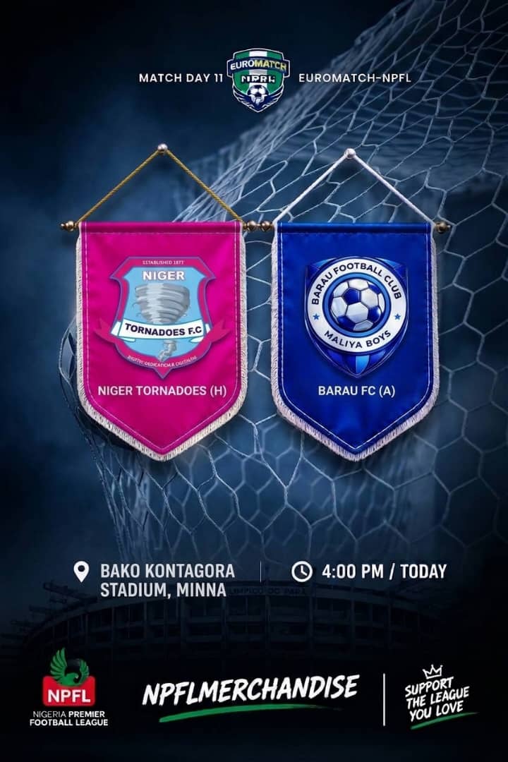 NPFLmerchandise's tweet photo. Niger Tornadoes ๐ Barau Fc
Two teams, two identities, two sets of passionate supporters.
Your club colours deserve to be represented. Don't just support the badge, wear it! ๐
๐https://t.co/icrIoy9tau
#NPFLMerchandise #NPFL27 #NigerTornadoes #BarauFC #Euromatchnpfl #MD11 #FootballNews