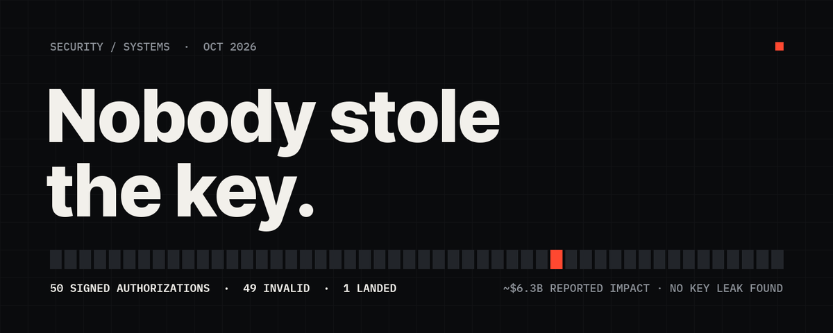 Nobody stole the key