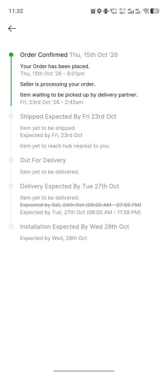 LaxmanKumar2512's tweet photo. @flipkartsupport 
OD338892972569170100
मेरा आर्डर कैंसिल करके मेरा रिफंड वापस करवा दीजिए मैं 26 तारीख को कैंसिल के लिए कंप्लेन किया था लेकिन अभी तक कैंसिल नहीं हो रहा है रोज तारीख पर तारीख तारीख पे तारीख चल रहा है कभी 28 तारीख को कैंसिल हो जाएगा कभी 30 को कभी 31 को. https://t.co/FbAPMgL2bI