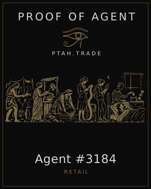 Klee4evah's tweet photo. Let your agent work, you live. Proud to be on-chain pioneer with Agent #3184 on BNB Chain. #ProofOfAgent @Ptahtrade https://t.co/JLOuC03L3L