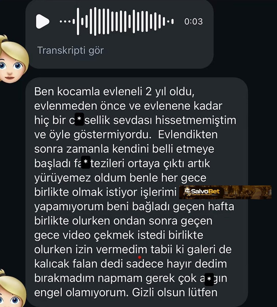 salvoitiraf's tweet photo. siksen bir dert sikmesen bir dert. bu karılar tam olarak ne istiyor https://t.co/eLEERqRA3V
