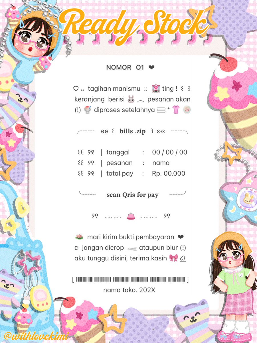 withlovekimi's tweet photo. ⠀
⠀⠀♥︎  ︴꒰⠀help retweet? arigatOu!⠀꒱
⠀⠀╭──⠀#zonauang  ୨୧

⠀⠀Moshi⠀__⠀mOsh?!⠀ready stock⠀🚘
⠀⠀🪁 🍊 wording  payment receipt ☀️
⠀⠀siap⠀dibeli! ⛳️ 𓈈⠀sekarang!  :¨ ·.· ¨:
⠀⠀ⓘ  ☆   harga:⠀IDR  9.000⠀coins 🌀

⠀⠀꒰⠀꒱⠀⑅⠀yuk  jajan !  🍄
⠀ https://t.co/Fge7wms8BP