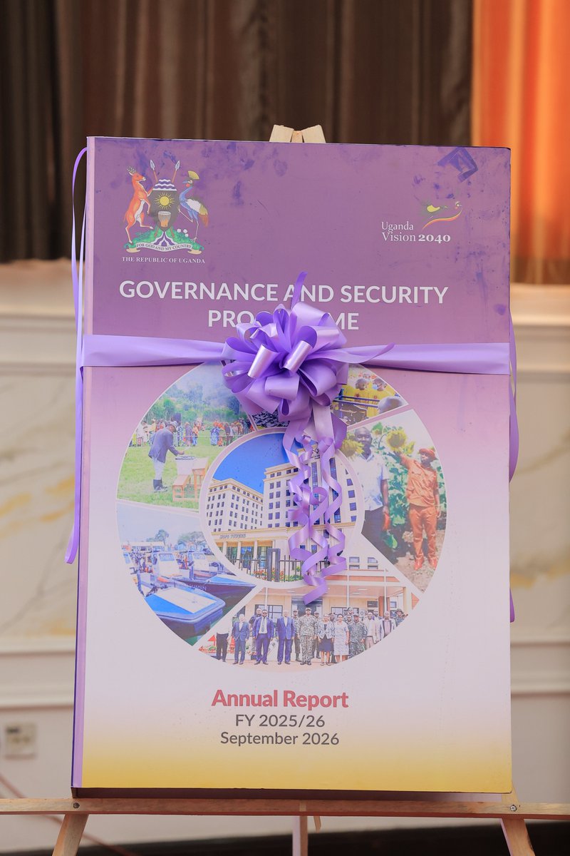 GCICsecurity's tweet photo. Opening the Fifth Annual Governance and Security Programme (GSP) Performance Review, the Permanent Secretary, Office of the President, and Chairperson of the GSP Programme Working Group, Hajj Yunus Kakande, emphasised that economic transformation cannot be achieved in isolation from good governance, institutional accountability, the rule of law, and national security. These are fundamental to investor confidence, social stability and effective service delivery.
#GSPReview2026