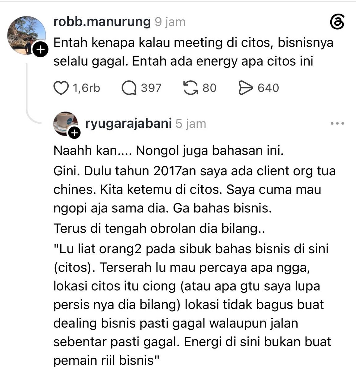 txtdrjkt's tweet photo. desas desus tentang citos, ada yg pernah ngalamin? wkwk https://t.co/BBfQBV2aIm