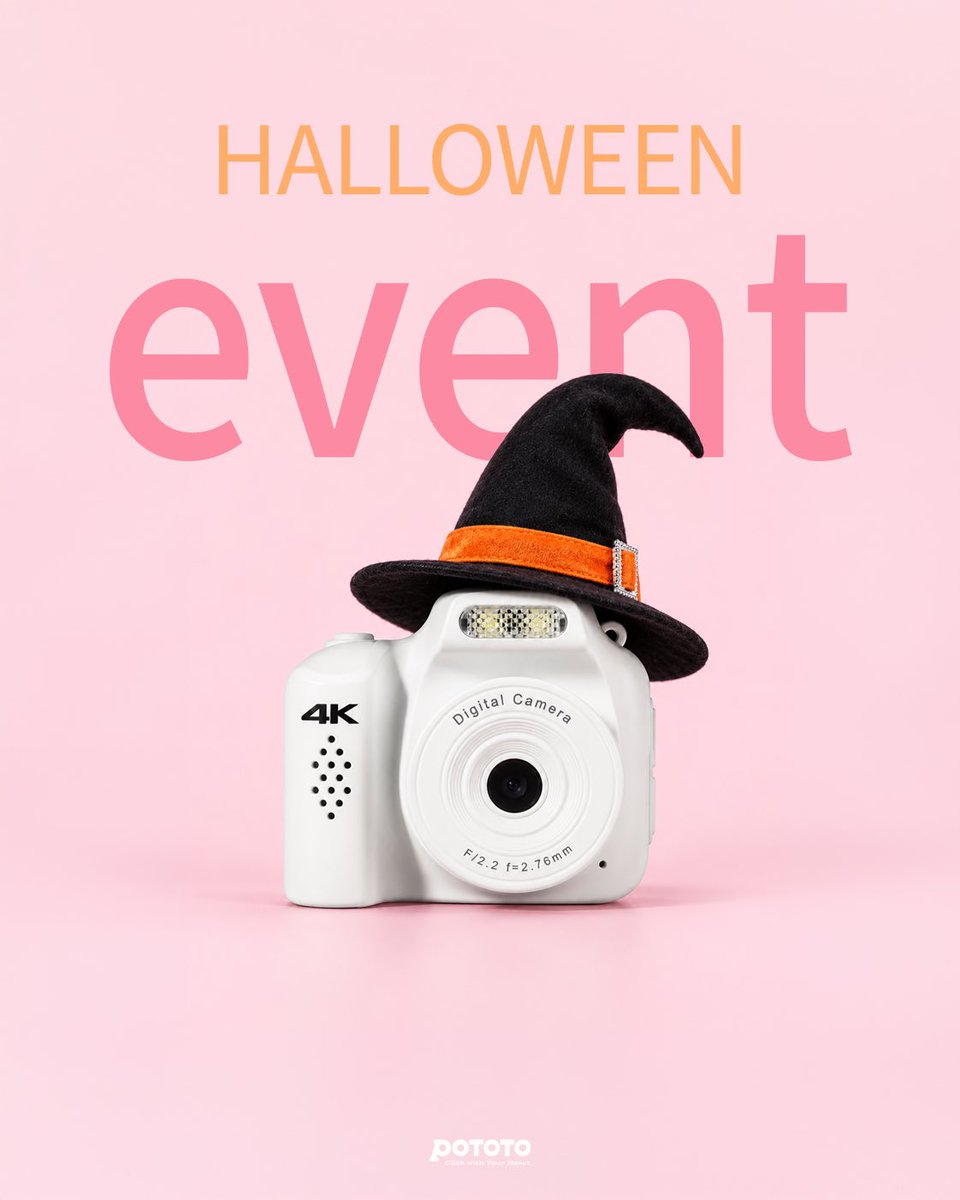 pototo_camera's tweet photo. #RT이벤트 🎃 Trick or Treat? 사탕 말고 디카 줄게...📸

할로윈엔 사탕보다 달콤한 선물! 포토토가 카메라 쏩니다 👻

📸 기본 카메라 (블랙/실버/핑크/스타네이비/스타핑크)
🎥 캠코더 (블랙/실버/핑크)
🤳 미니 카메라 (블랙/화이트/핑크)

세 가지 포토토 카메라 중 가장 갖고 싶은 제품을 골라 주세요!
*제품 및 색상은 타래 참고!

............

[이벤트 참여 방법]

[ 참여 방법 ]
✔️ @pototo_camera #팔로우
✔️ 본 게시글 #RT
✔️ #인용RT로 원하는 제품 및 색상 남기기

[ 참여 기간 ]
🗓️ 10.30(금) - 11.1(일)
🗳️ 11.2(월) 당첨자 발표
*개별 DM 전송 예정

많은 참여 부탁드립니다 🙇‍♀️