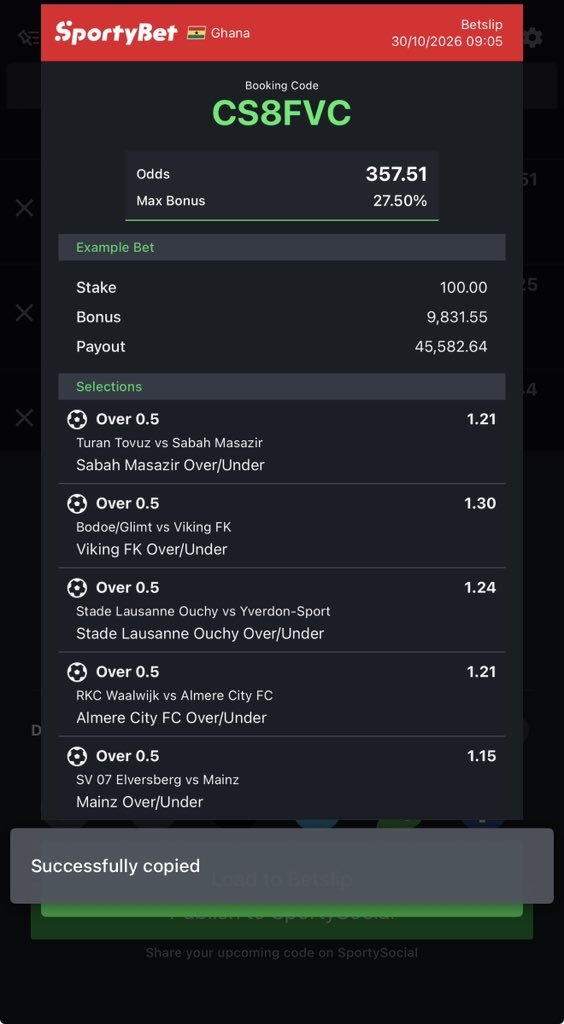 Kentips23's tweet photo. WELL BOOKED ✅✅

SPORTYBET — > CS8FVC https://t.co/ljuq3vsynx